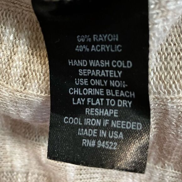 Say What? Cardigan Off White Beige Cardigan Sz Small - Picture 5 of 8